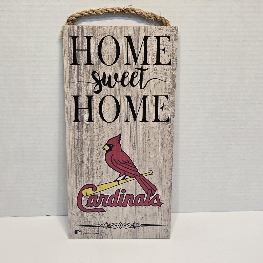 St Louis Cardinals Home Sweet Home Wood Hang Sign Fan Creations MLB Red